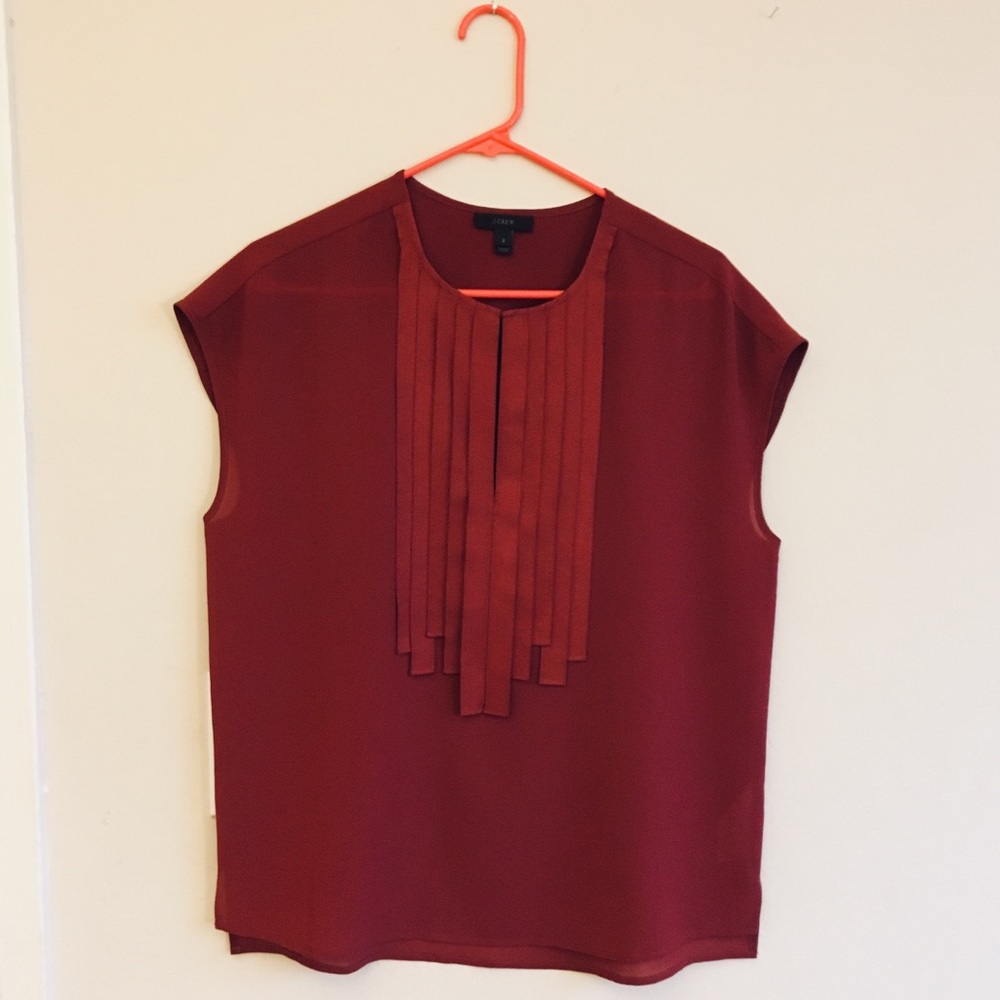J. Crew burgundy top